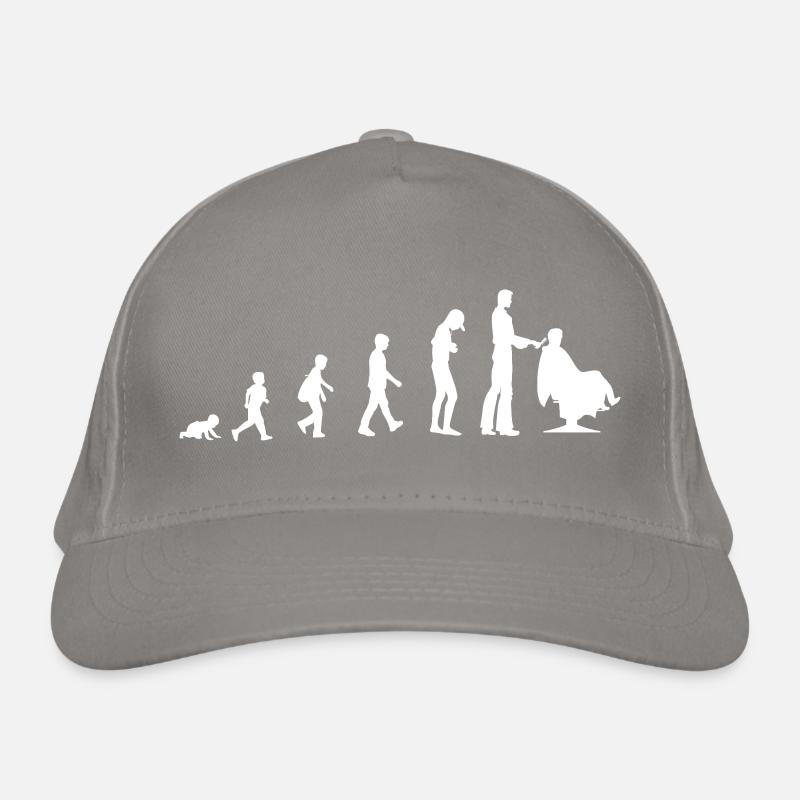 Evolution vom Baby zum Friseur Bio-Baseballkappe