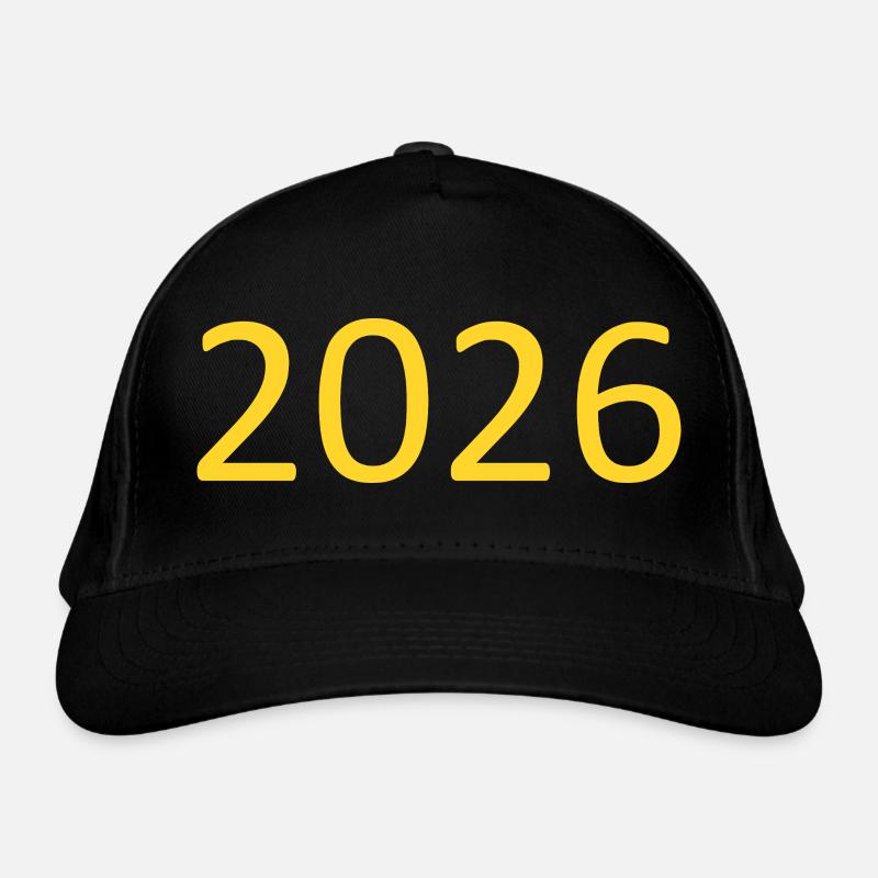 2026 gelb Vorlage selbst gestalten personalisieren Bio-Baseballkappe