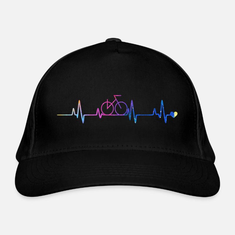 Bicycle Heart Gradient Organic Baseball Cap