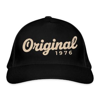 Cadeau d’anniversaire 1976 | Nées en 1976 - Casquette classique bio - noir - Devant
