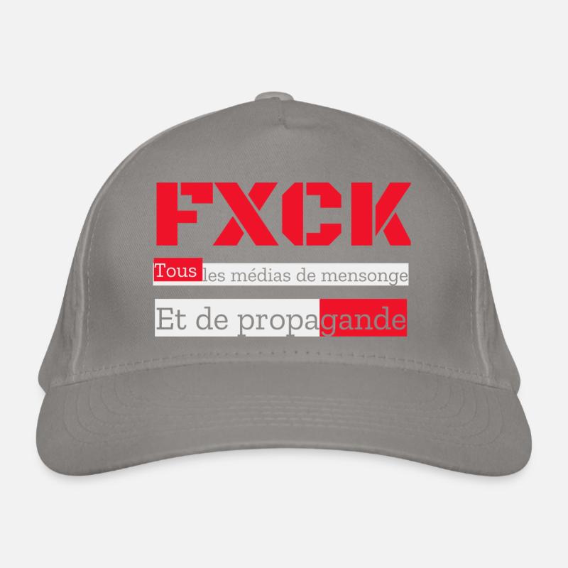 FXCK Les médias Casquette classique bio