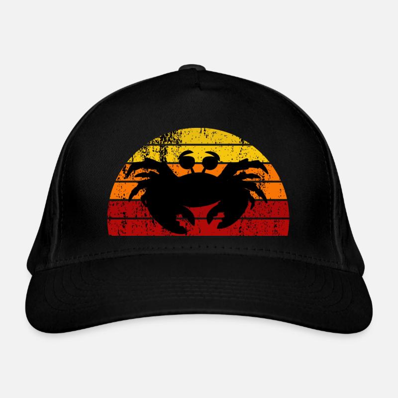 Crap retro sunset design Organic Baseball Cap
