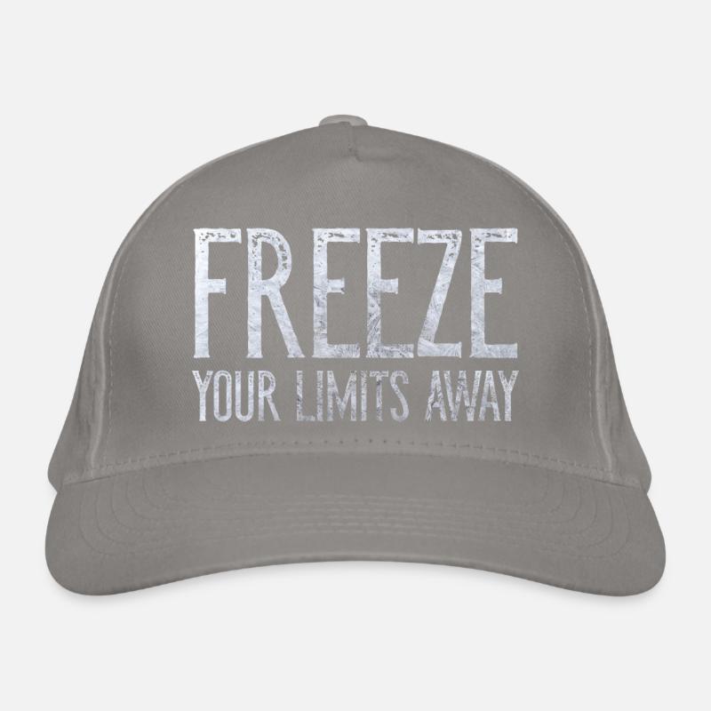 Neujahrsschwimmen Eisbaden FREEZE YOUR LIMITS AWAY Bio-Baseballkappe