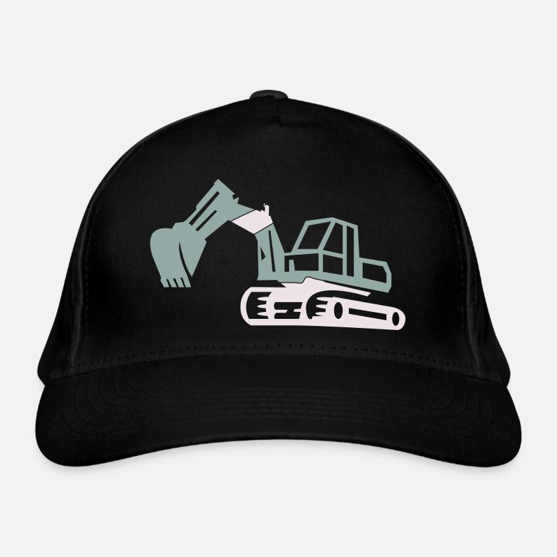 excavator Organic Baseball Cap