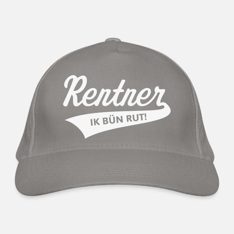 Retraités – Ik Bün Rut ! (Bas-allemand / Blanc) Casquette classique bio
