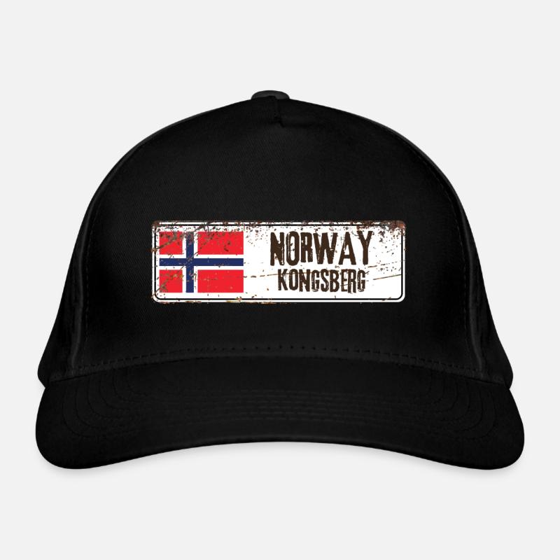 Kongsberg Norway Flag Organic Baseball Cap