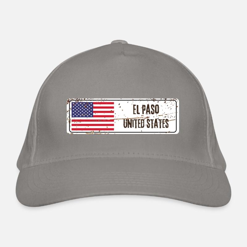 El Paso Drapeau des États-Unis Casquette classique bio