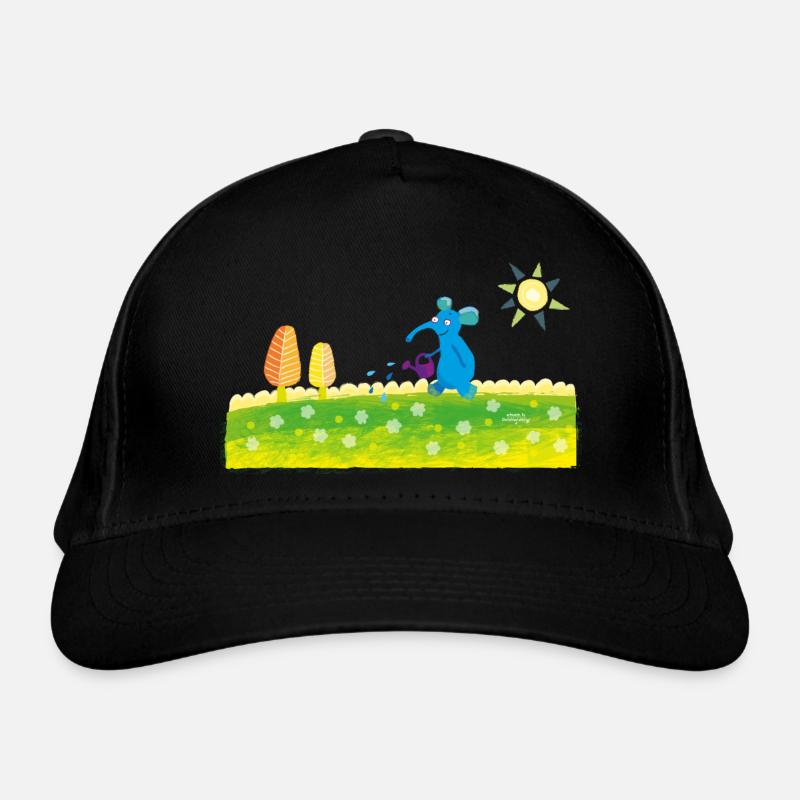 blauer Elefant Bio-Baseballkappe
