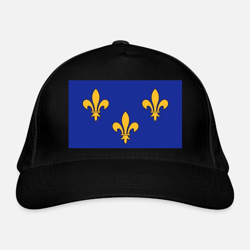 Île de France - Casquette classique bio - noir