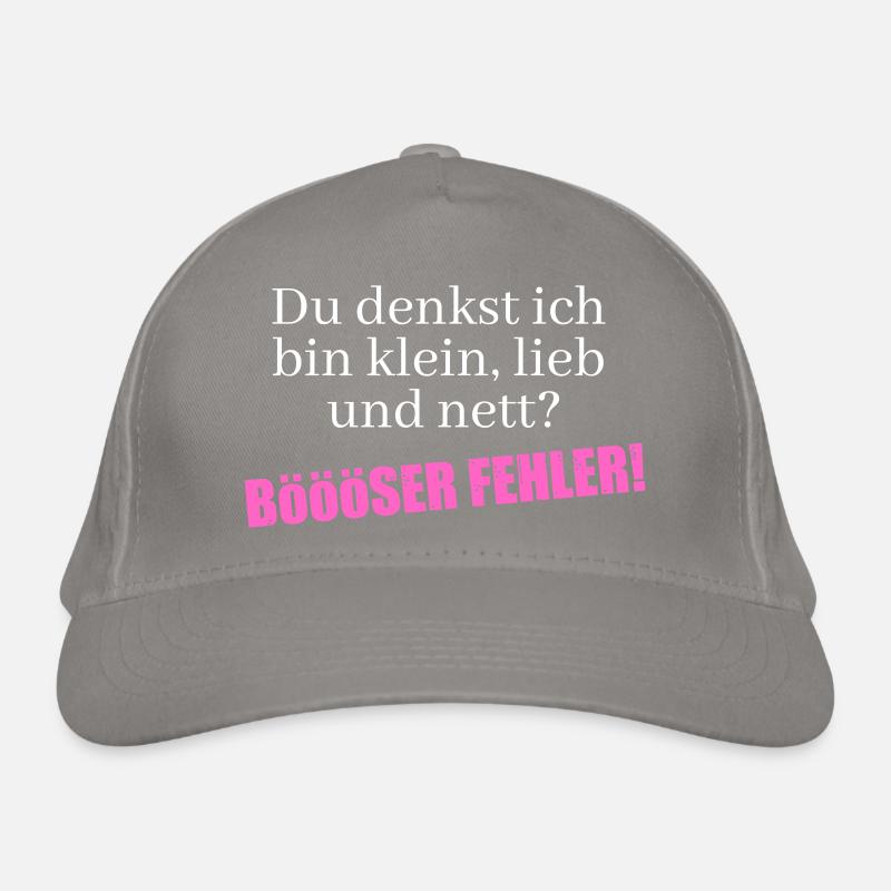 Du denkst ich bin klein, lieb und nett Bio-Baseballkappe