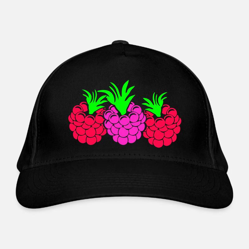 Himbeeren Bio-Baseballkappe