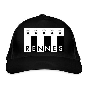 RENNES France Frankreich - Organic Baseball Cap - black - Front