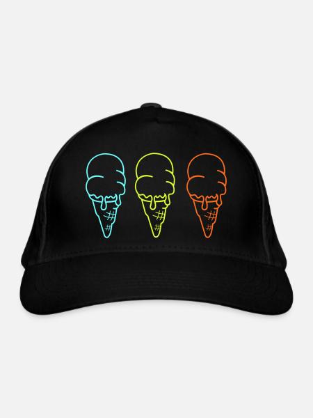 Glace Glace 3 - Casquette classique bio - noir - Devant