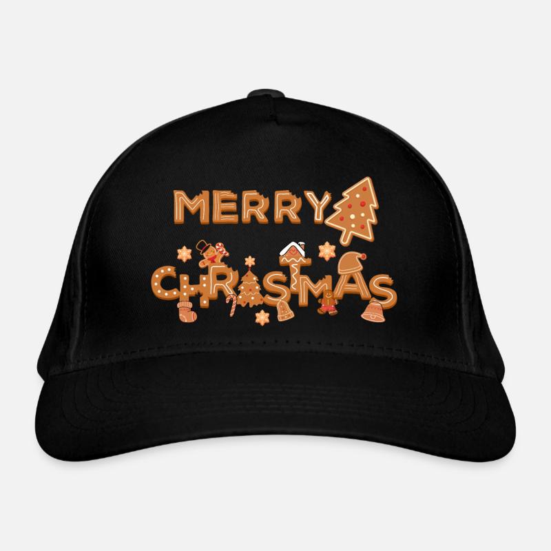 Cookie Merry Christmas Organic Baseball Cap