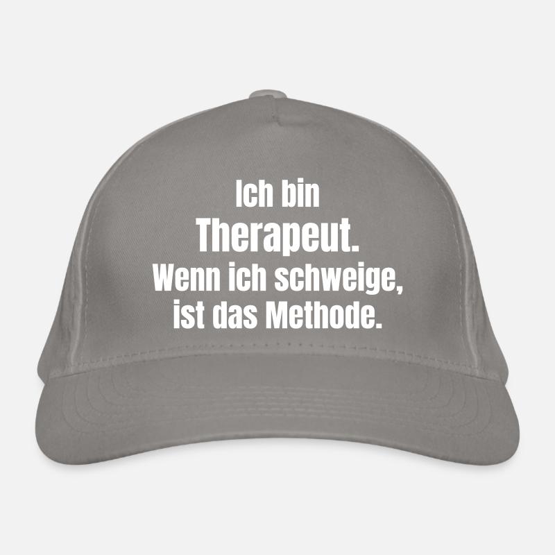 Ich bin Therapeut Schweigen ist Methode Bio-Baseballkappe