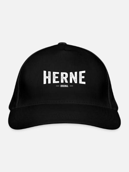 Herne Original - Bio-Baseballkappe - Schwarz