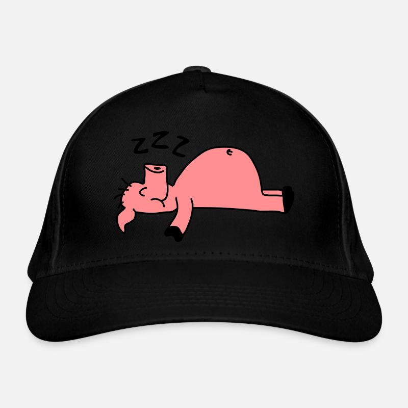 Sleeping Pig Bio-Baseballkappe