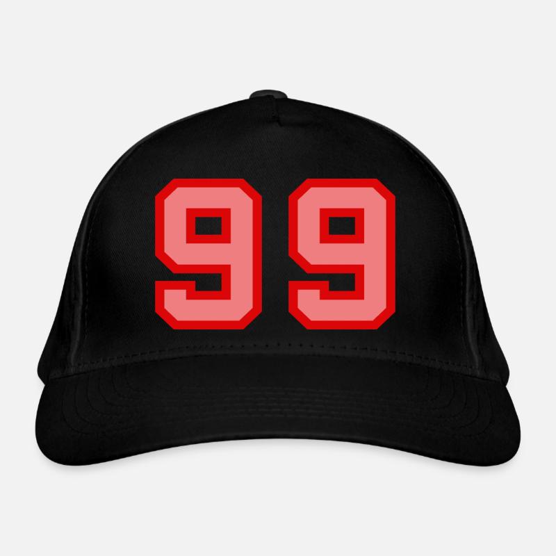 Cool Retro Retrostyle Jersey Number Back Number Organic Baseball Cap