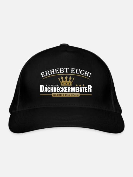 Dachdeckermeister - Bio-Baseballkappe - Schwarz
