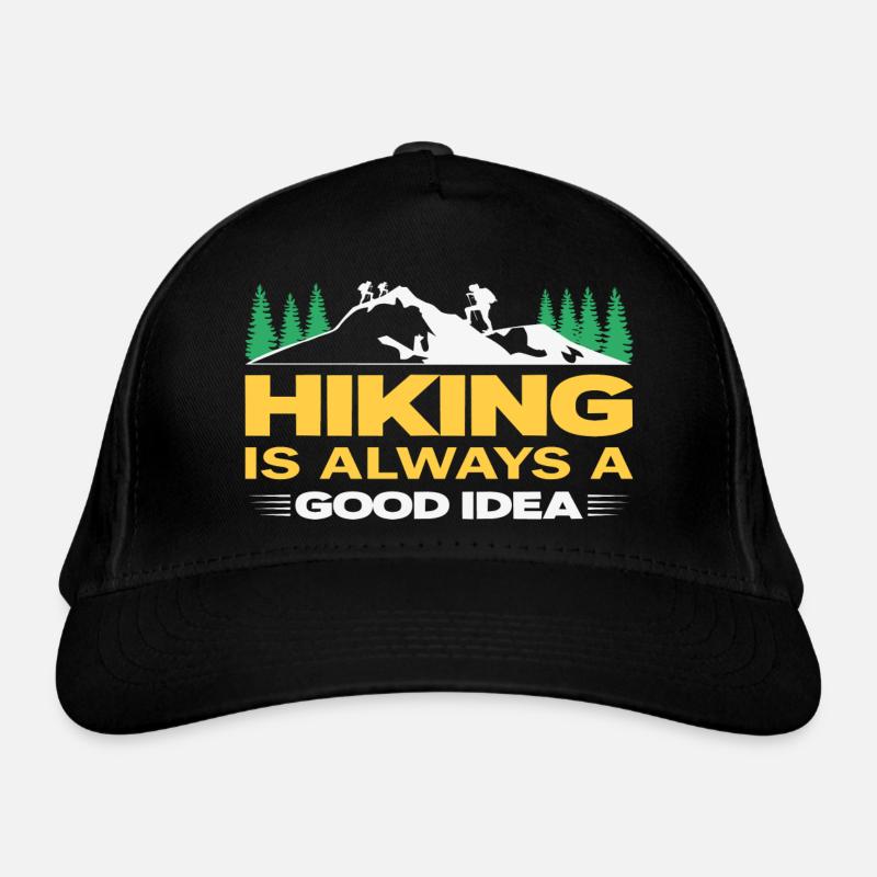 Hiking is always a good idea Bio-Baseballkappe