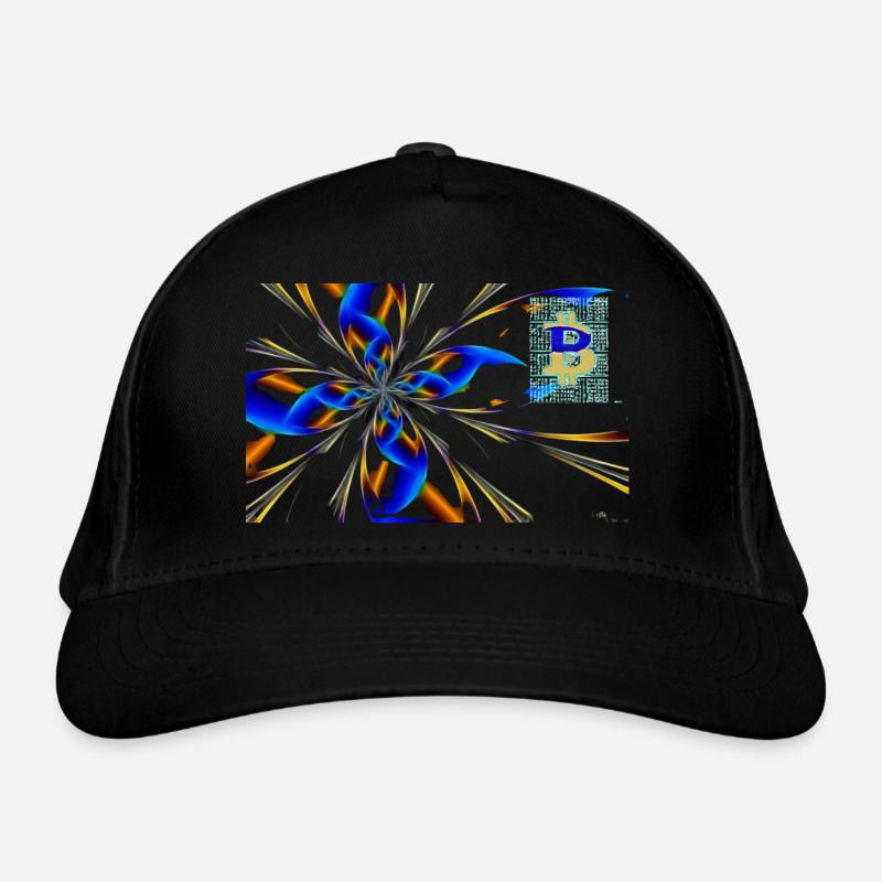 abstract Bitcoin 2 Organic Baseball Cap