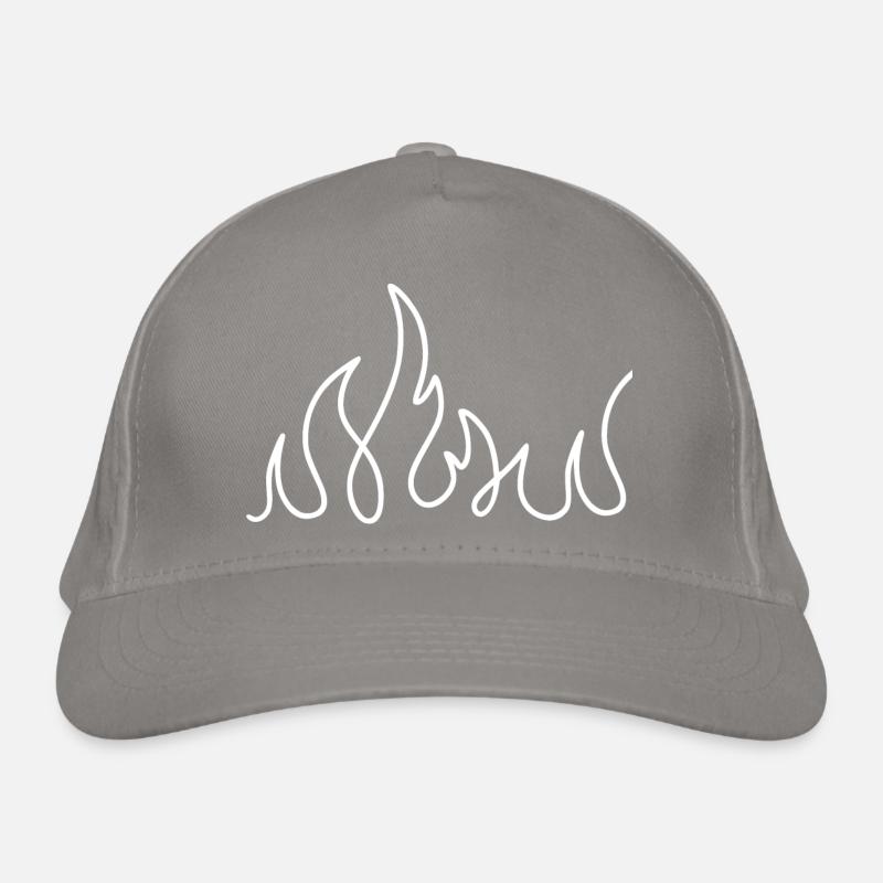 Feu illustration Casquette classique bio
