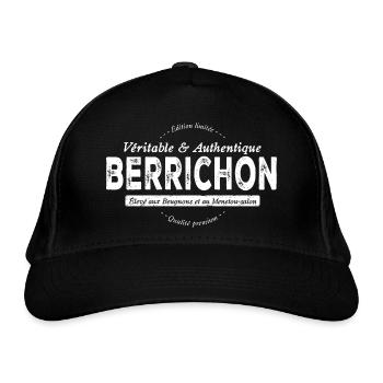 Berrichon Berry - Casquette classique bio - noir - Devant