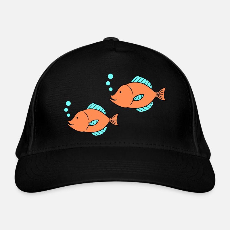 fische comic 2 Bio-Baseballkappe