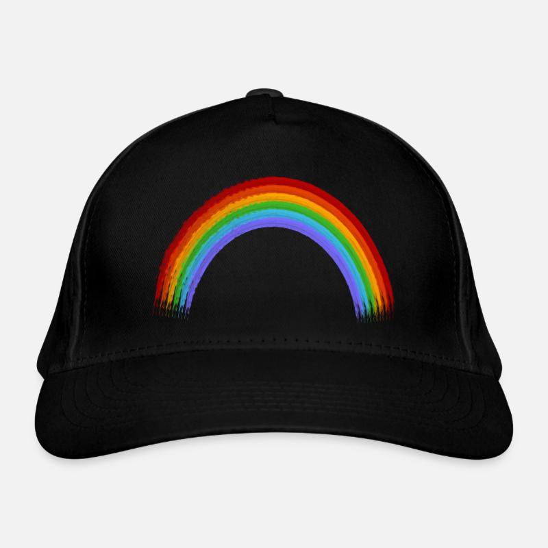 Gay Pride Regenbogen Bio-Baseballkappe