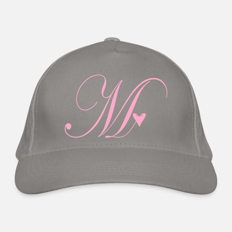 Monogram M Heart Vine Organic Baseball Cap