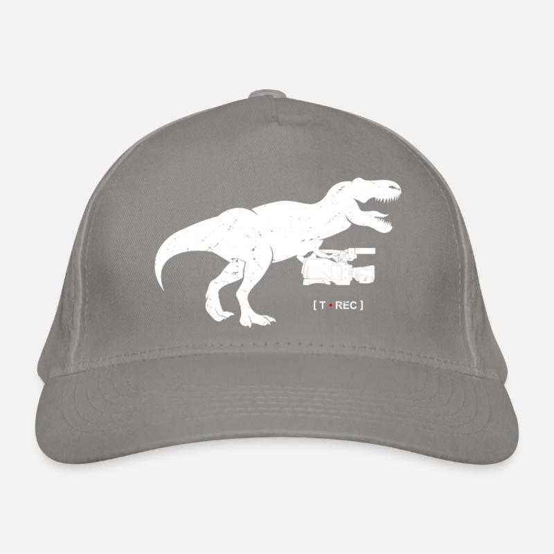 T-Rex Retro Blockflöte Silhouette Bio-Baseballkappe
