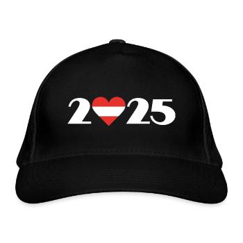 Vacation in Austria 2025, Travel to Austria - Organic Baseball Cap - black - Front