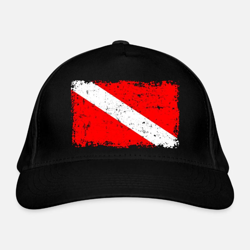 Diver Flag Organic Baseball Cap