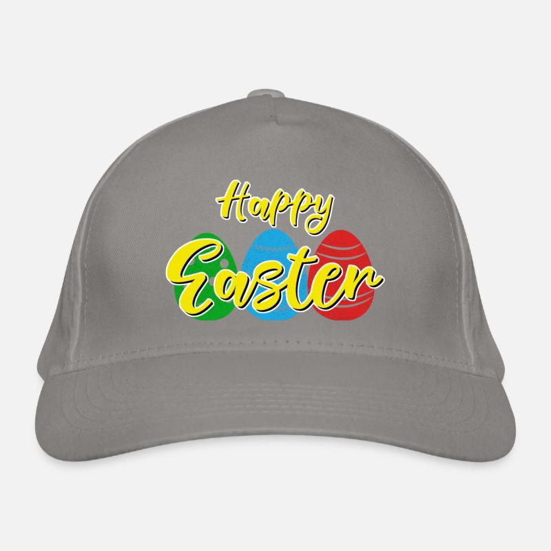 Happy Easter - Easter bunny Easter eggs celebration gift Organic Baseball Cap