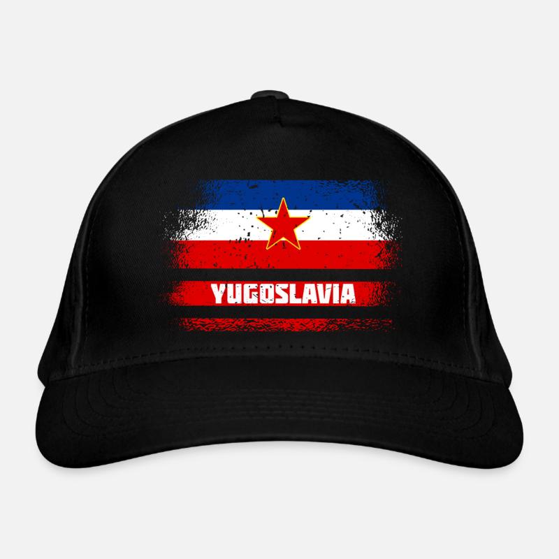 Yugoslavia vintage flags Organic Baseball Cap