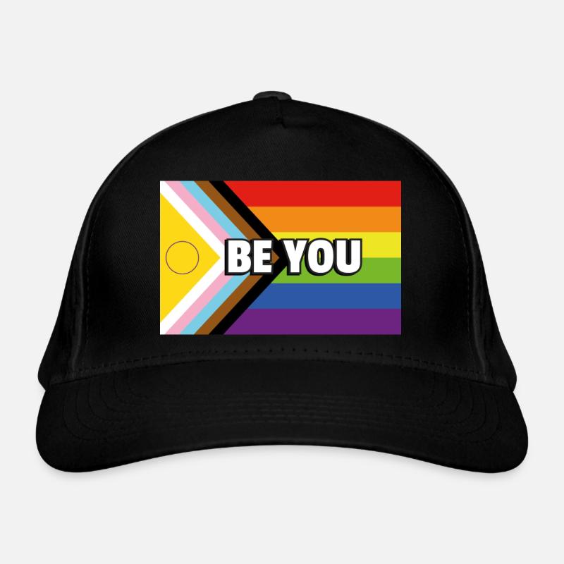Drapeau de progrès de la fierté inclusive SOYEZ VOUS Casquette classique bio