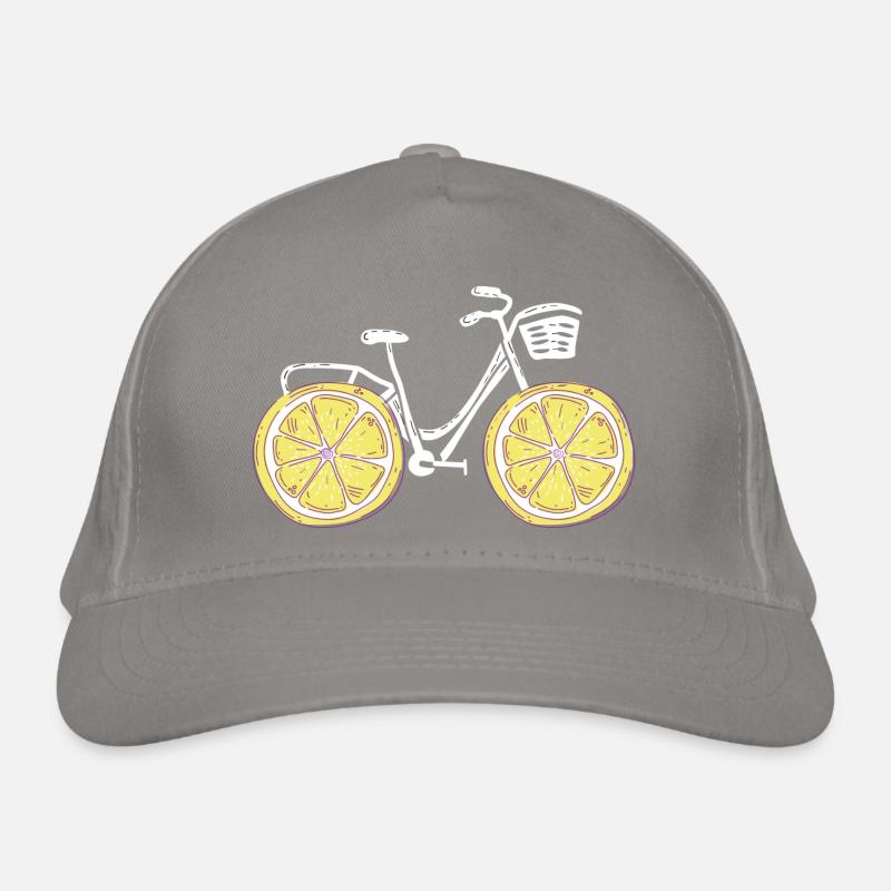 Bicycle with lemons. Organic Baseball Cap