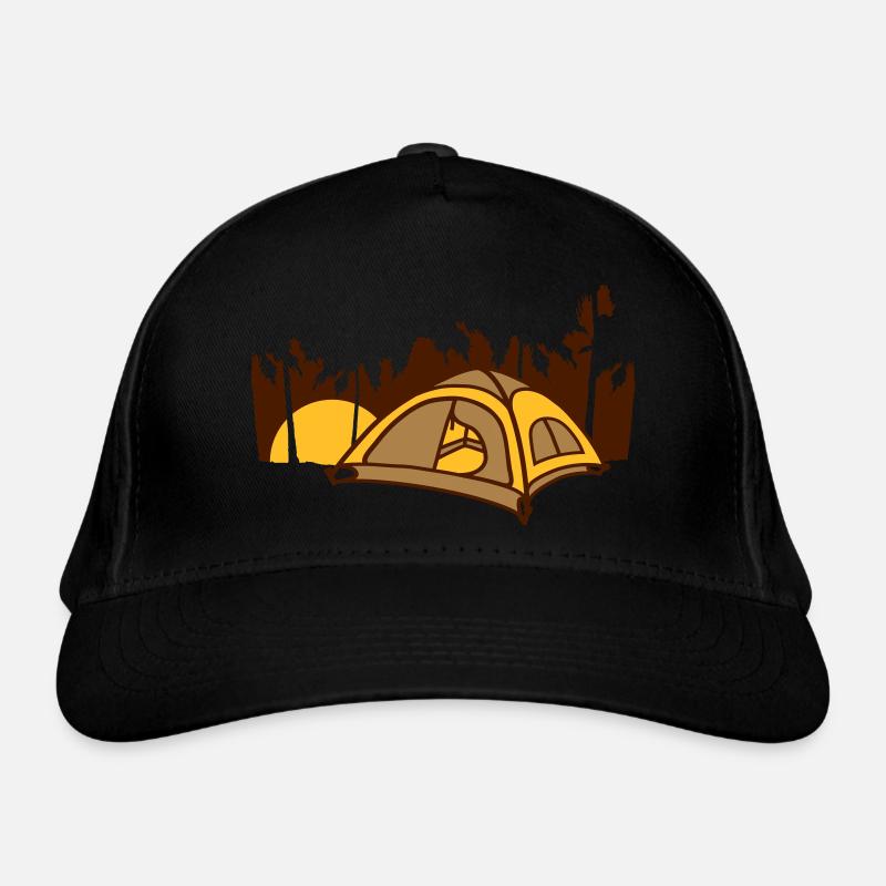 Palm Camping Tent Holiday Organic Baseball Cap
