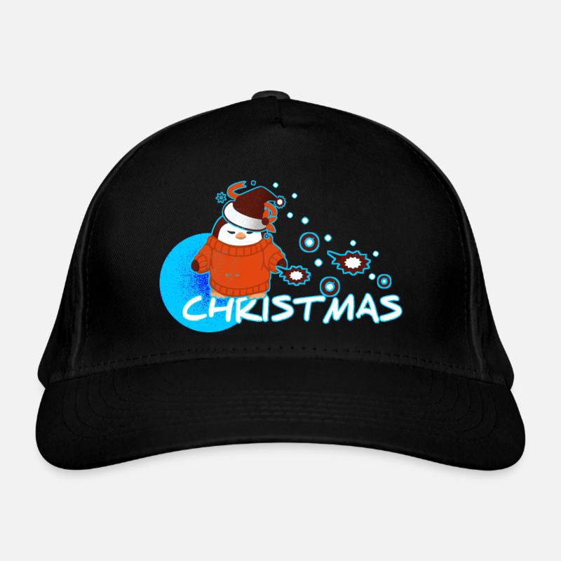 Pingouin de Noël Casquette classique bio