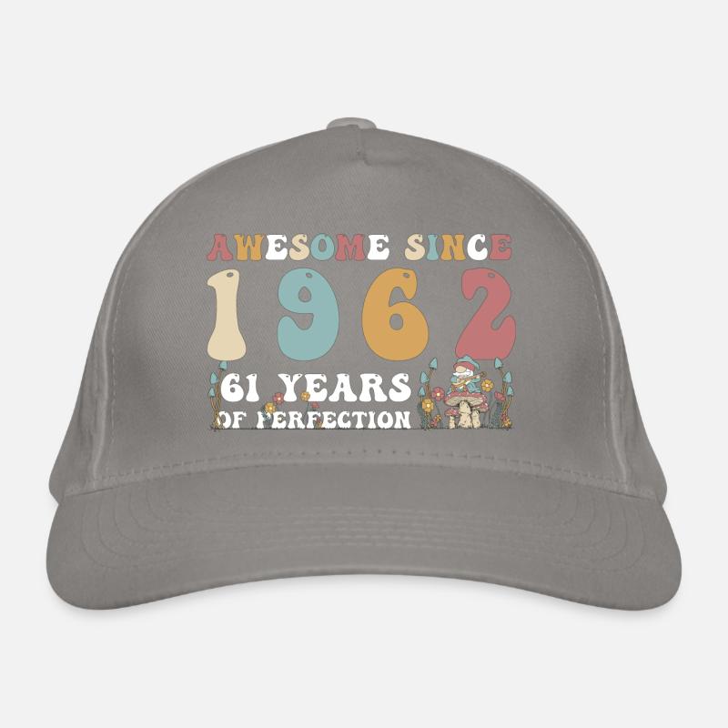 Großartig seit 1962 61 Jahr der Perfektion - 61. Bio-Baseballkappe