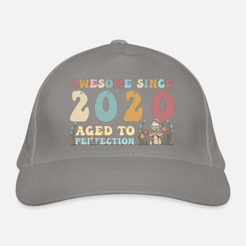 Awesome since 2020 - 3rd Birthday - 2023 Groovy Organic Baseball Cap