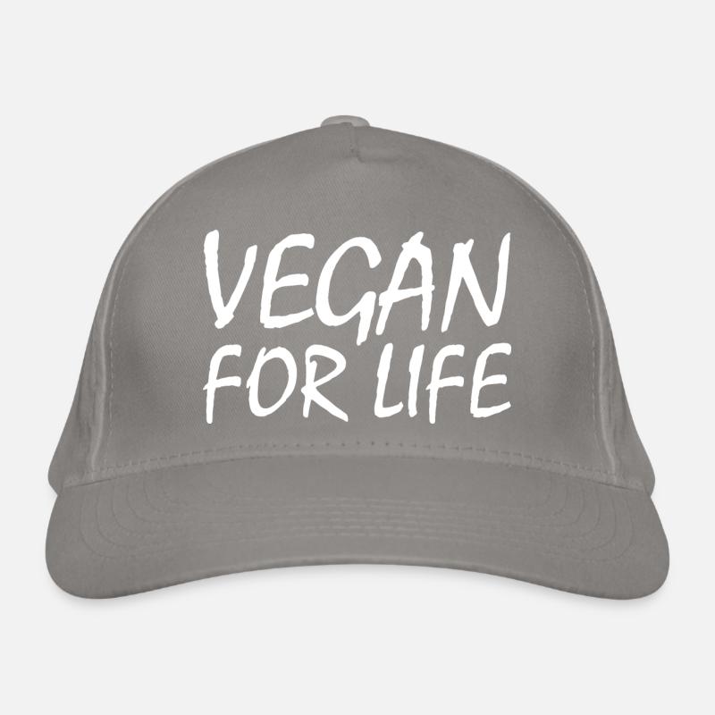 Vegan for life Organic Baseball Cap