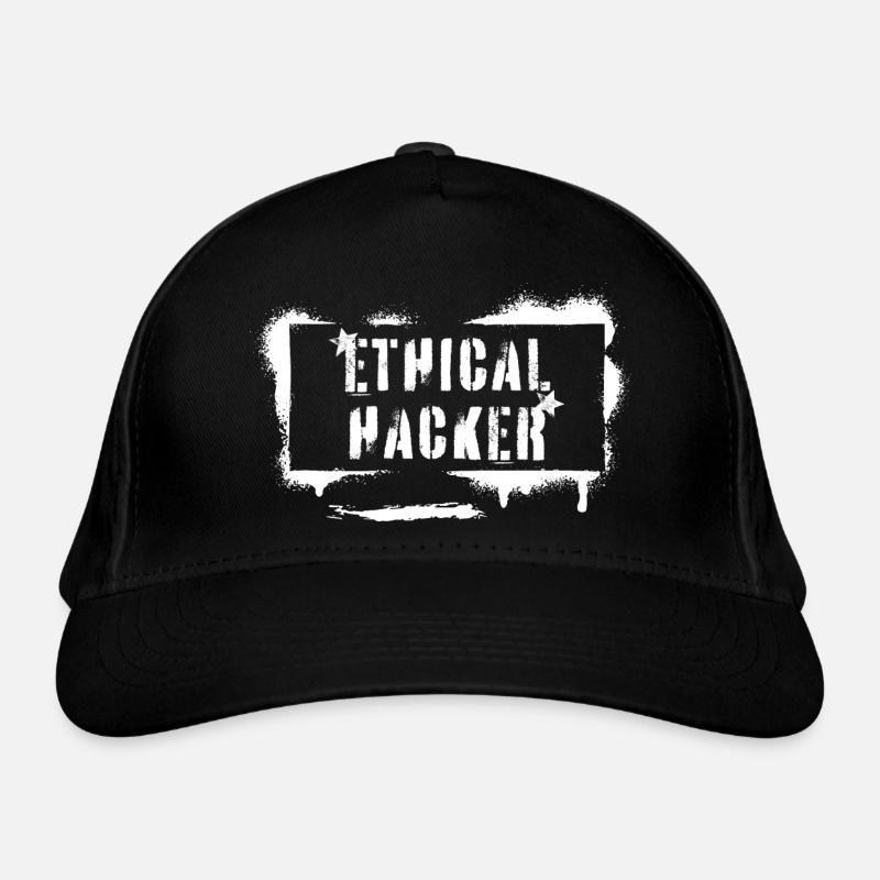Ethical Hacker White Hat Cyber Security - Organic Baseball Cap - black