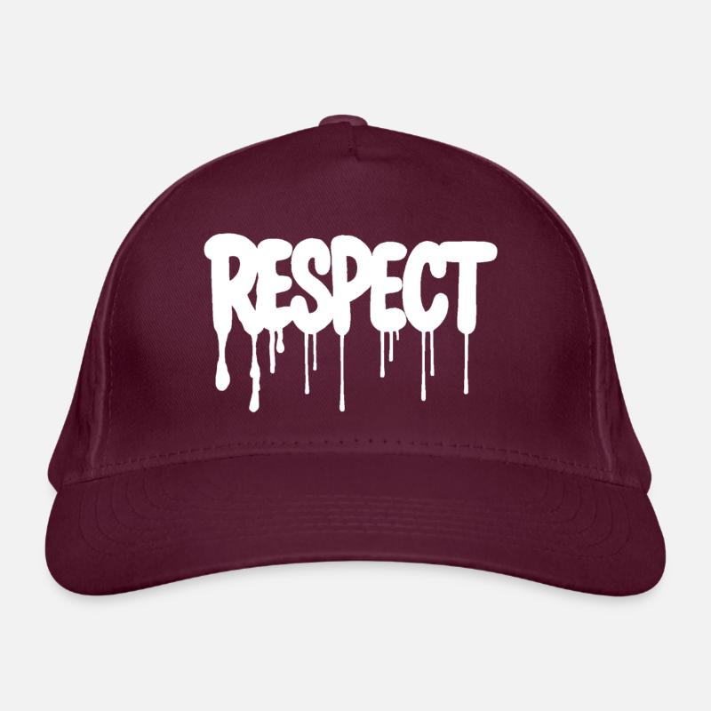 RESPECT Conception de graffitis Casquette classique bio