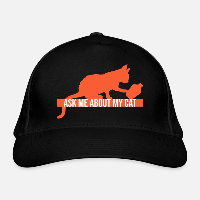 Demandez-moi pour mon chat Chat Amour des animaux Animaux Casquette classique bio