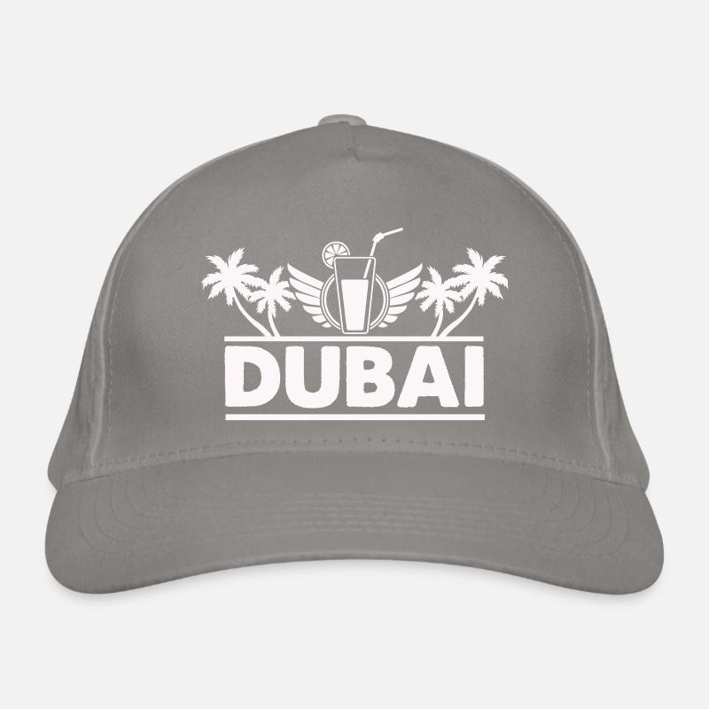 Dubai Palm Trees Drink Logo Organic Baseball Cap