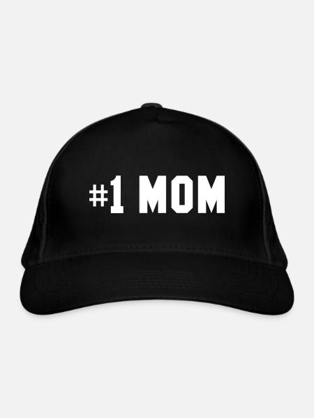 Nummer eins Mama - Bio-Baseballkappe - Schwarz