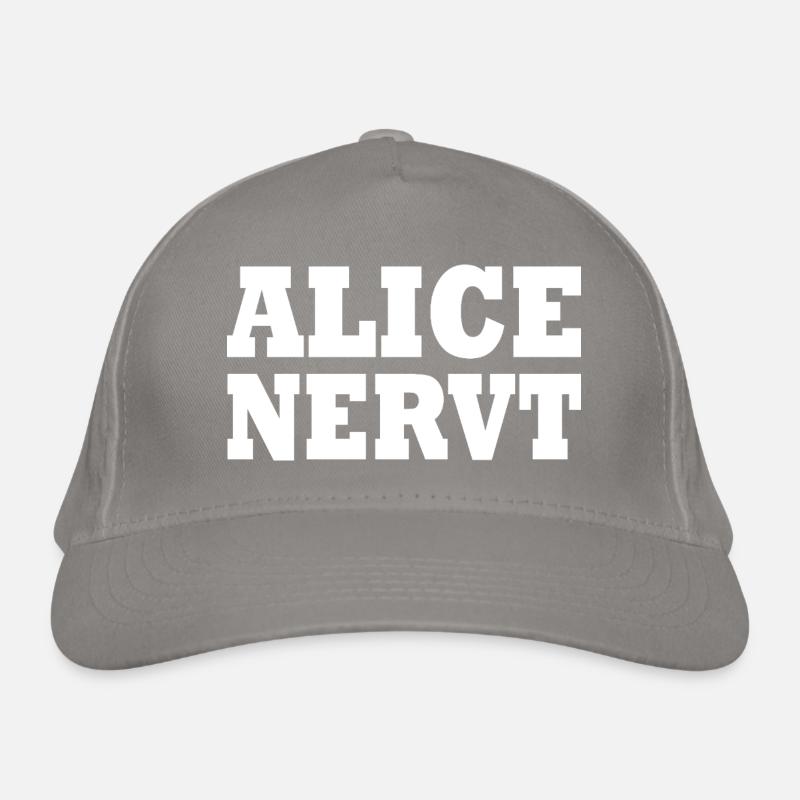 Alice nervt Bio-Baseballkappe