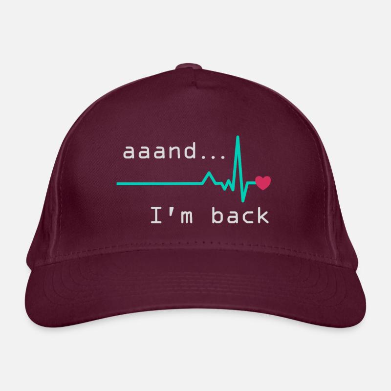 Aaand I'm back, Heart Attack Survivor Organic Baseball Cap
