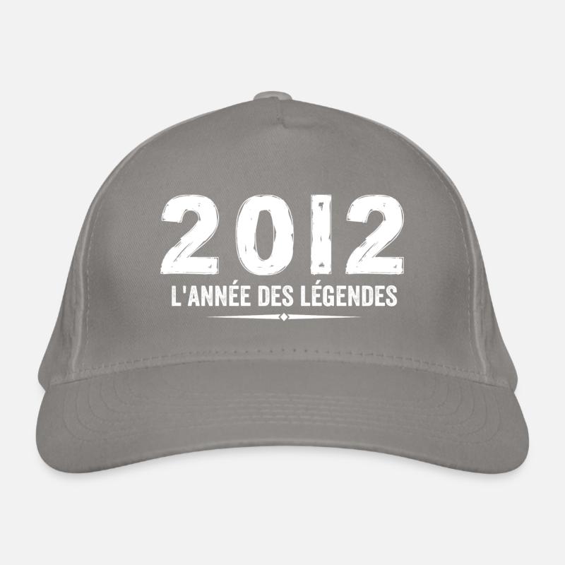 2012 année des legéndes - Cadeau Anniversaire 2012 Casquette classique bio